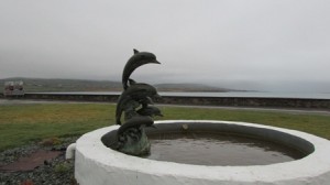Dolphin fountain Portmagee - photo Julie Ormonde
