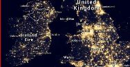 Ireland at night