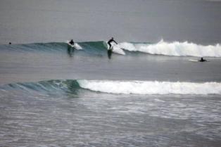 surfing in St. finian's bay