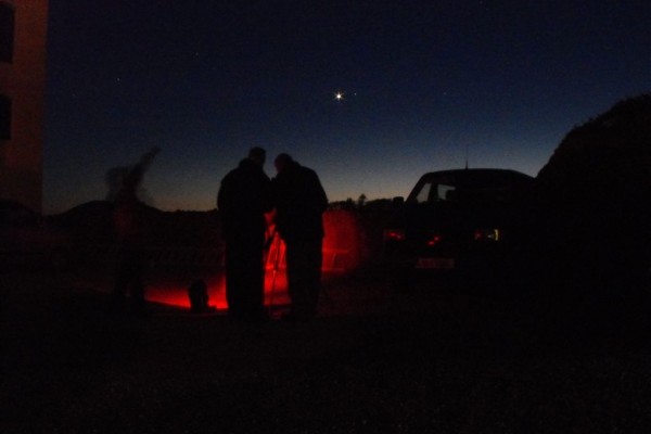 Astronomy group setting up the scopes - Padraig Sands