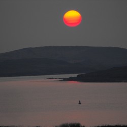Sunset over Cahersiveen - Buffer Zone - credit Padraig Sands