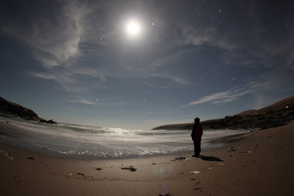 almost full moon...st. finians bay...michael SHEEHAN