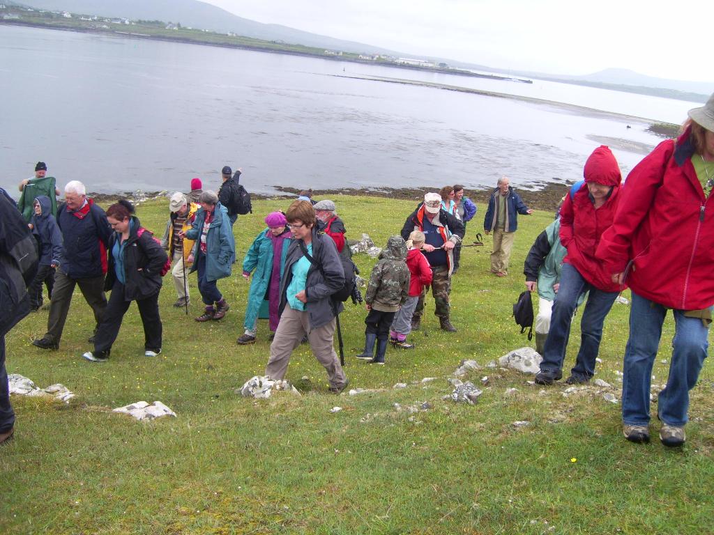 attending an outdoor heritage lecture