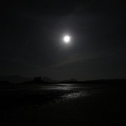 Moon over McCarthy Castle - Buffer Zone - credit Julie Ormonde