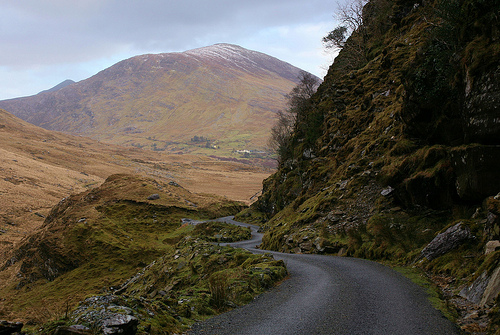 Road to Ballaghisheen - kerry dark sky reserve core zone
