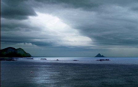 The Skelligs at sunset