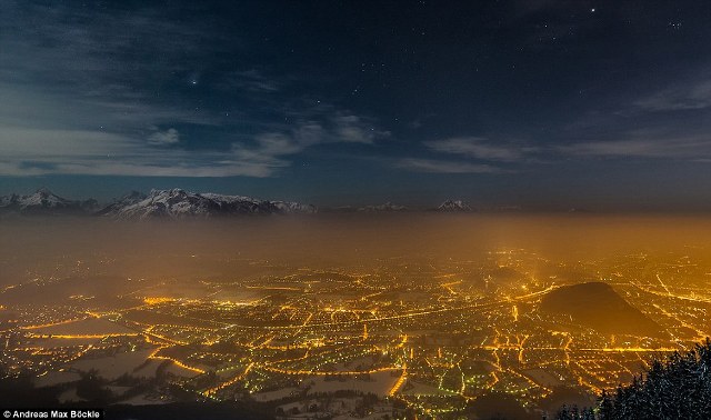 stars over saltzberg, austria